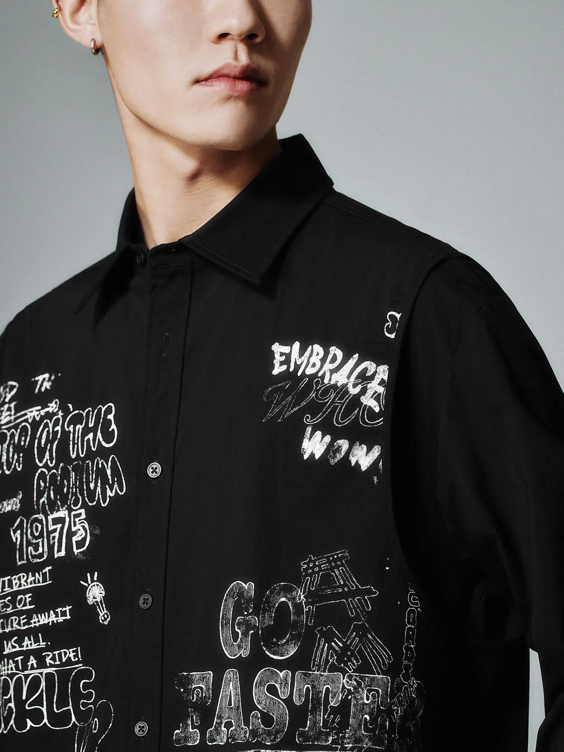Printed Long Sleeve Shirts