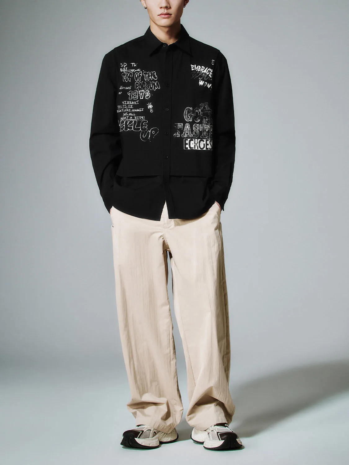 Printed Long Sleeve Shirts