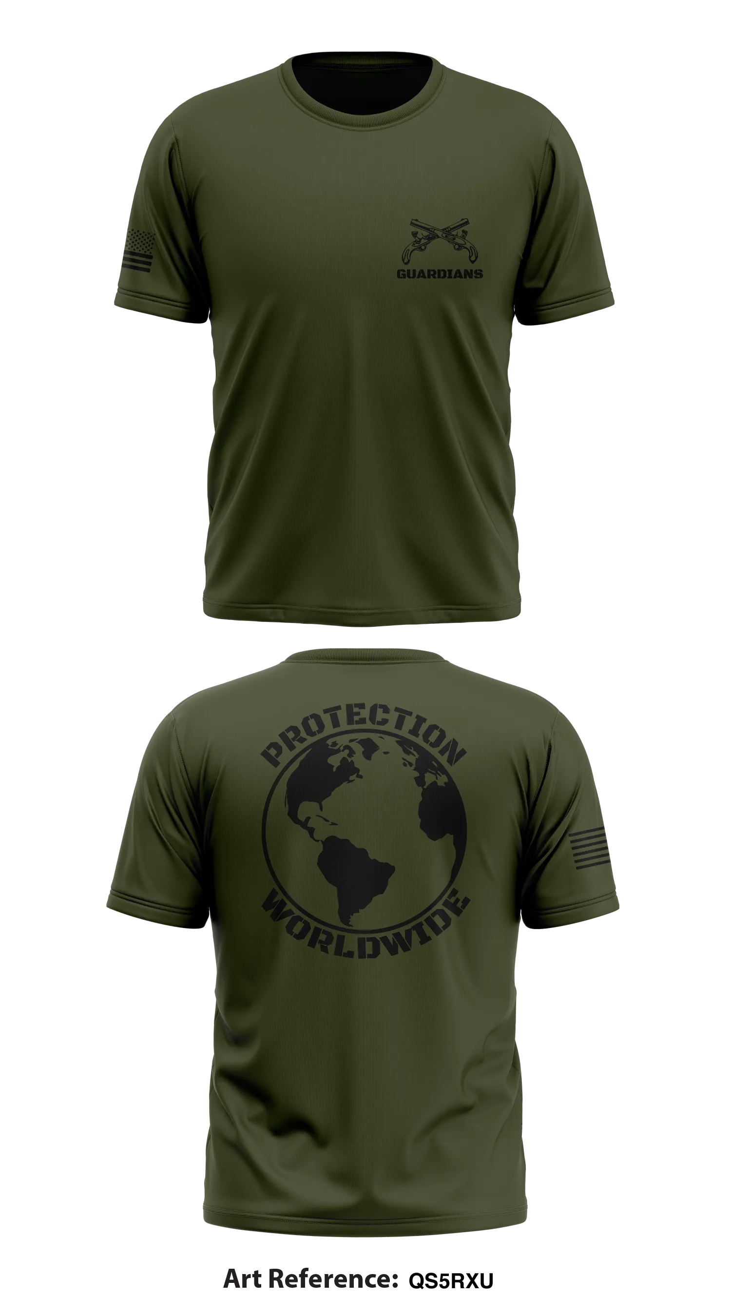 Protective Services Battalion Store 1 Core Men's SS Performance Tee - QS5RxU
