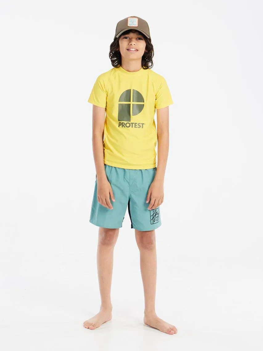 PROTEST PRTBERENT JR Surf T-Shirt | Maize Yellow