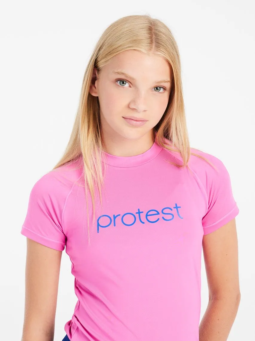 PROTEST PRTSENNA JR Surf T-Shirt | Smoothie Pink