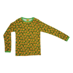 Pumpkin - Dark Green Long Sleeve Shirt - 2 Left Size 9-10 & 10-11 years