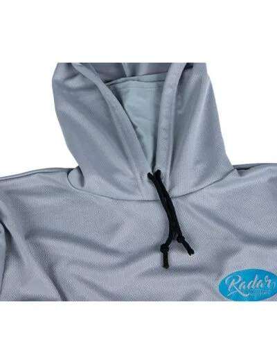 Radar UV Solar Barrier Hoodie w/ Neck Gaiter - Grey - Large