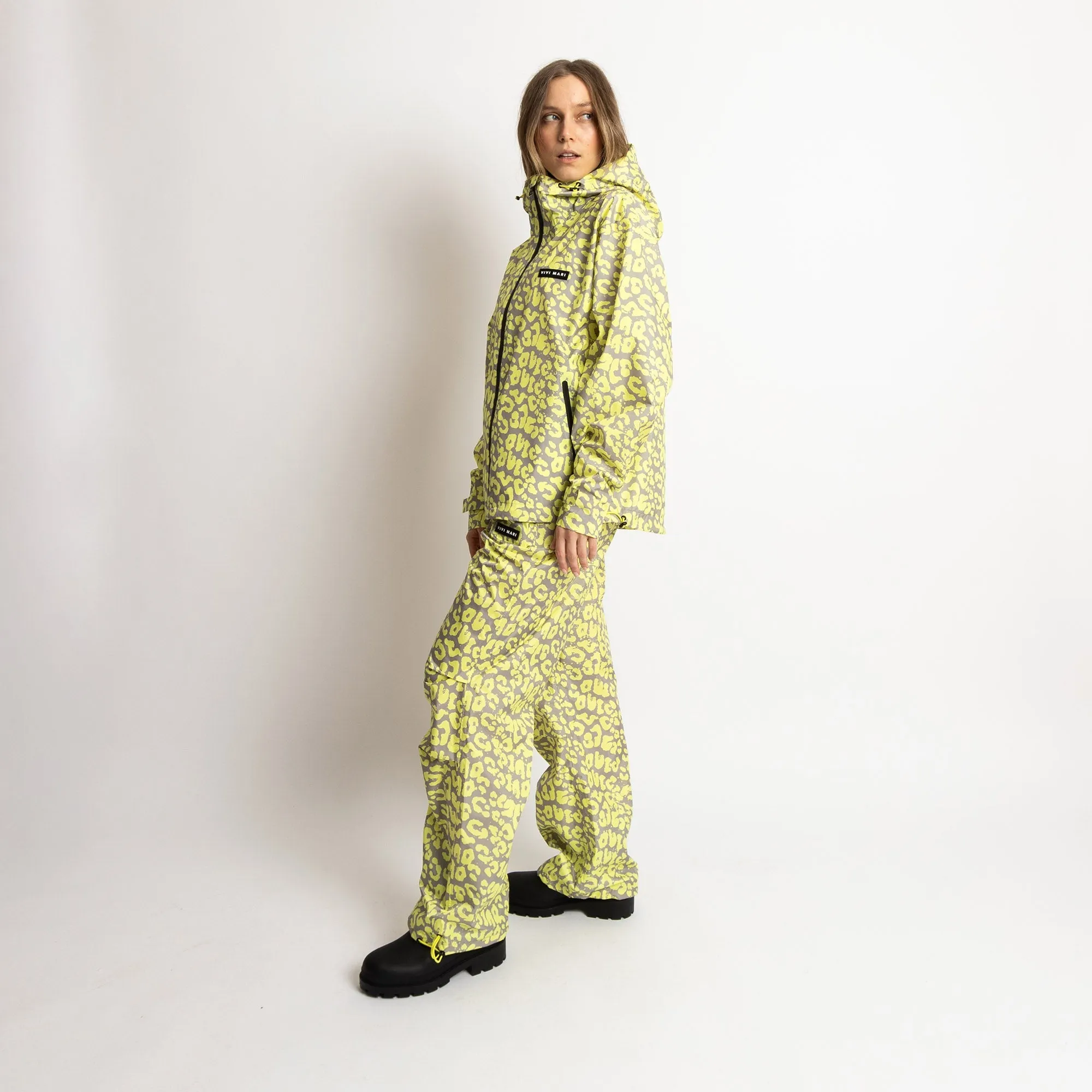 Rain Pants leo splashes yellow/grey