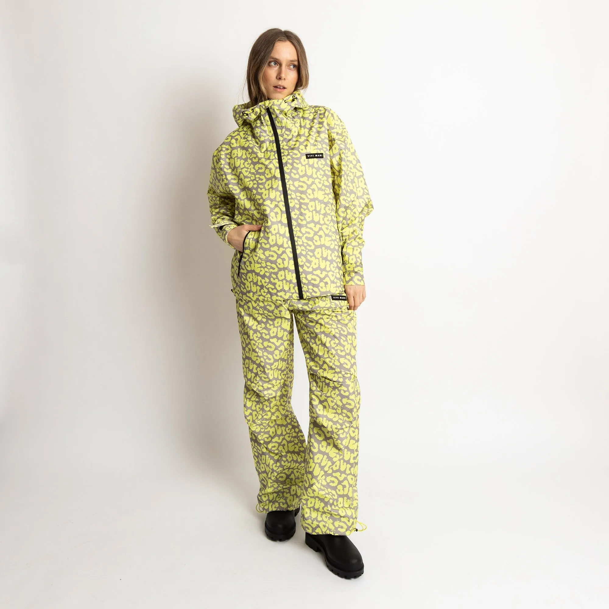 Rain Pants leo splashes yellow/grey
