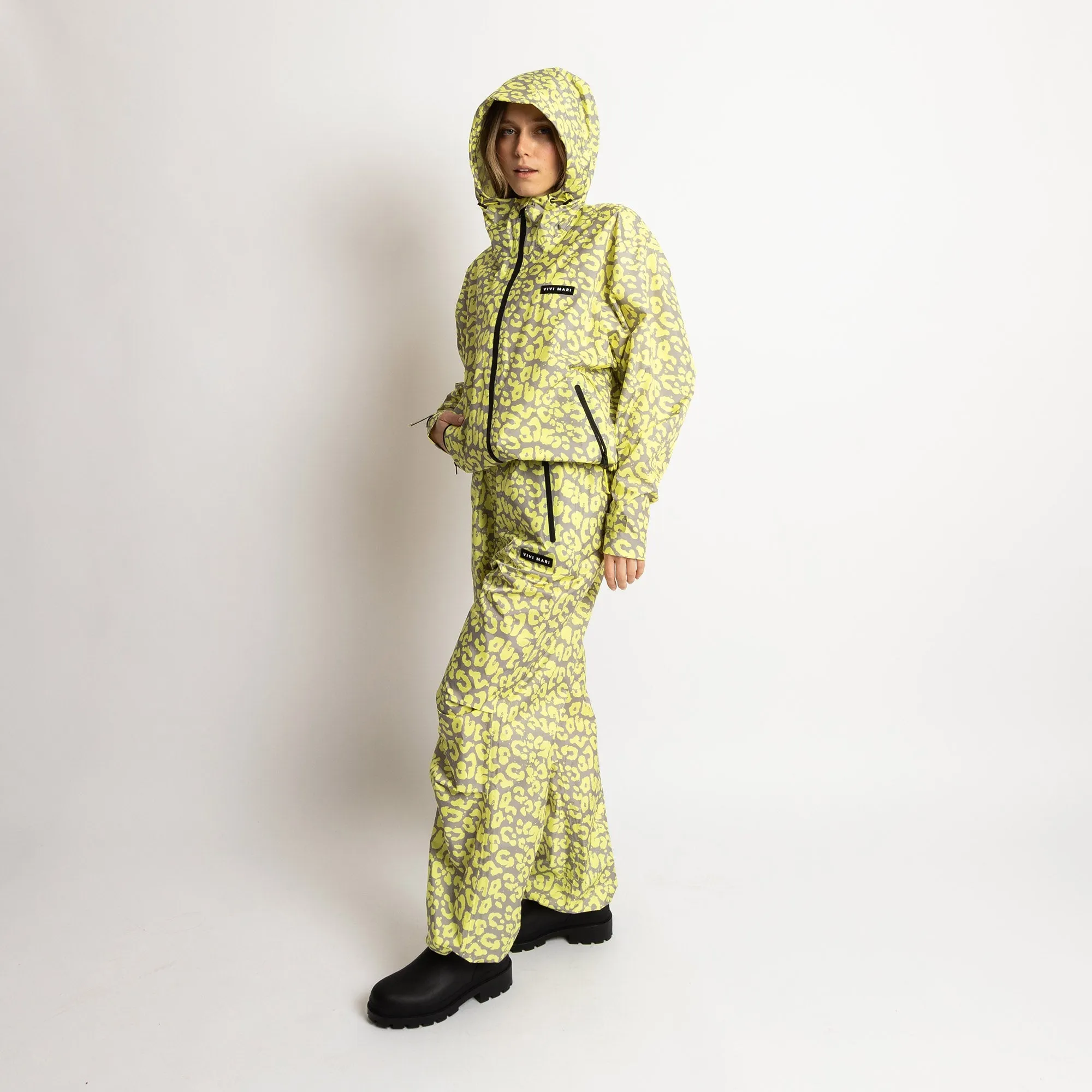 Rain Pants leo splashes yellow/grey