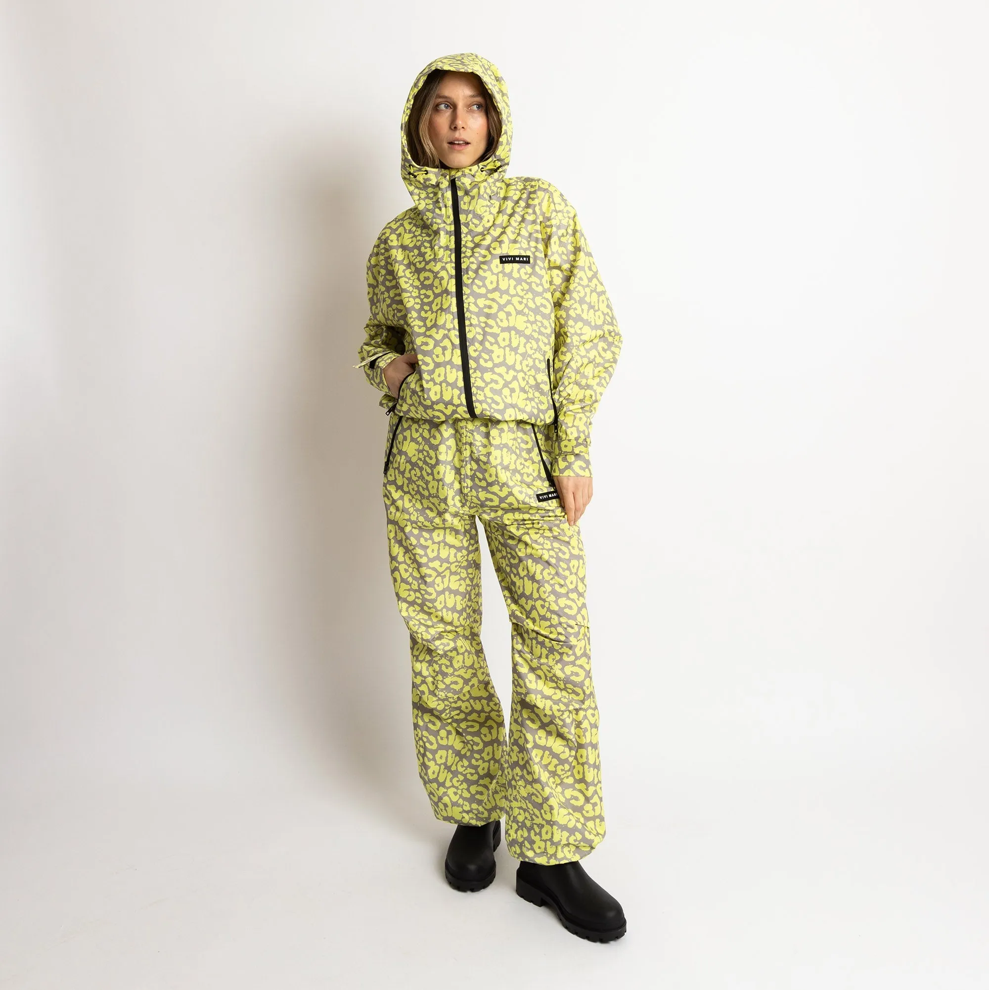 Rain Pants leo splashes yellow/grey
