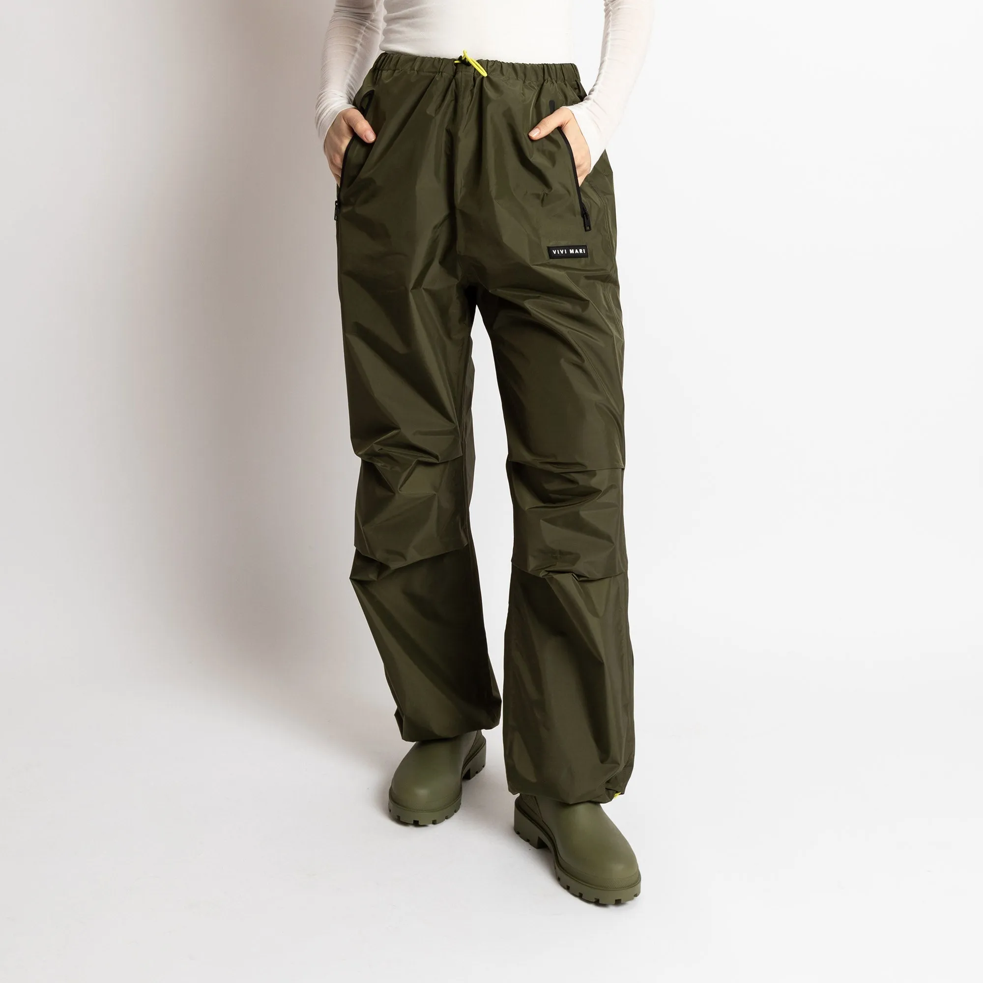 Rain Pants solid olive