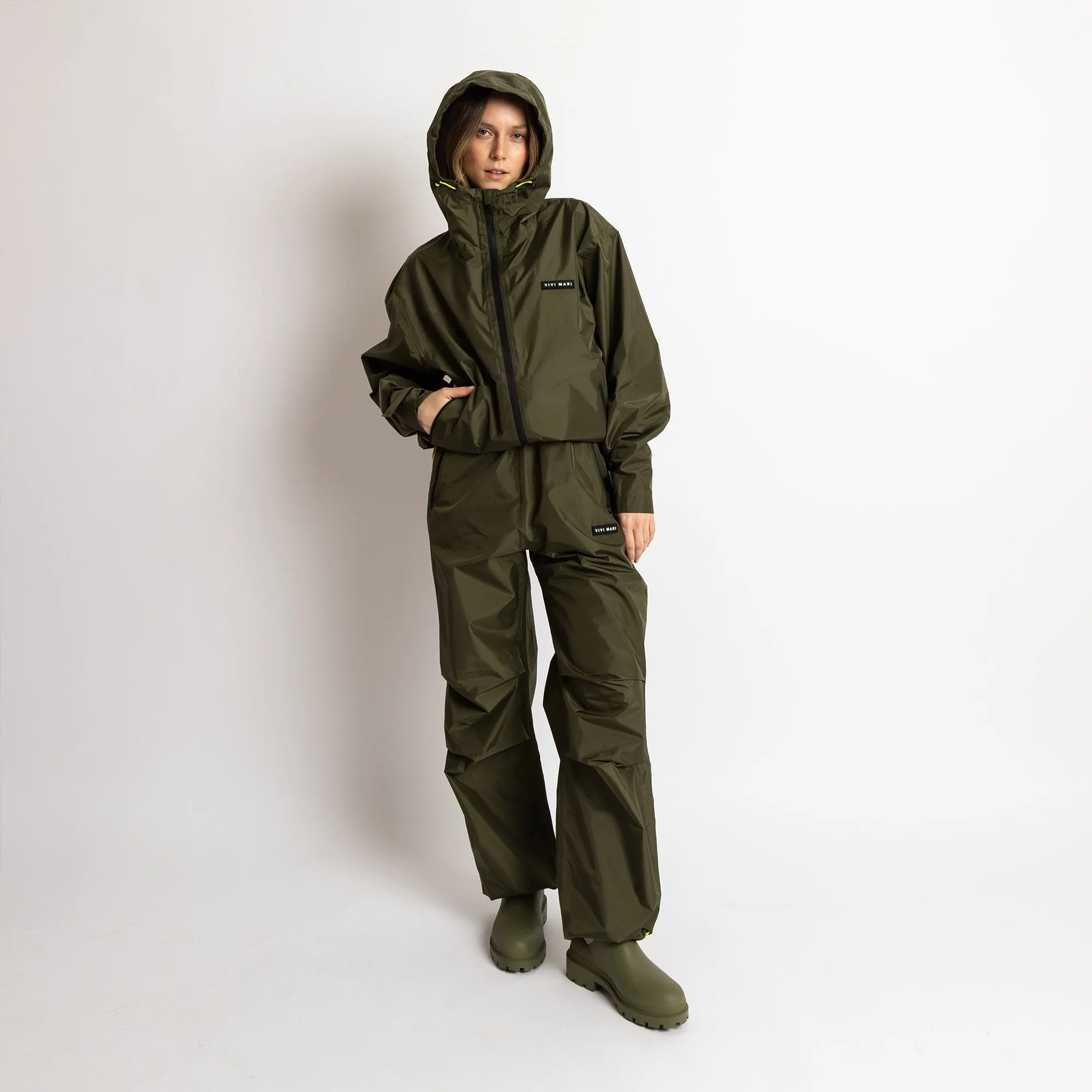Rain Pants solid olive
