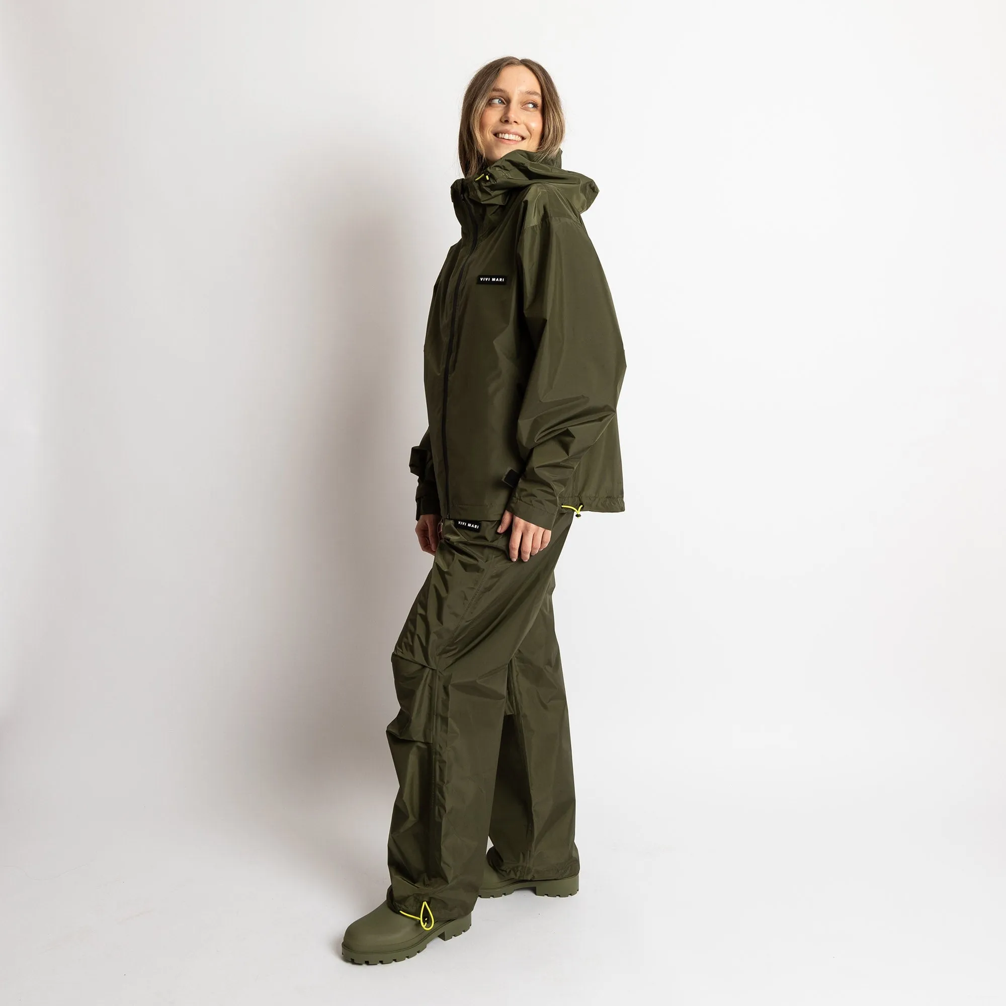 Rain Pants solid olive