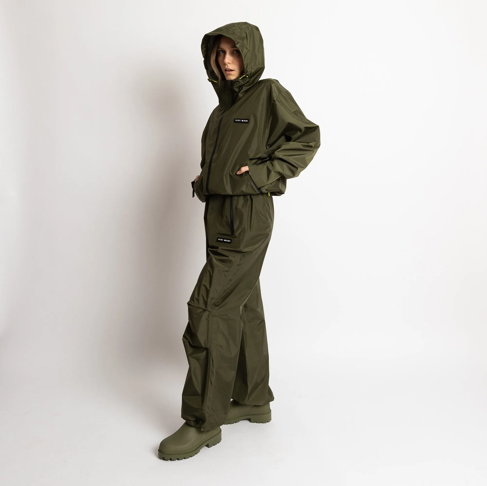 Rain Pants solid olive