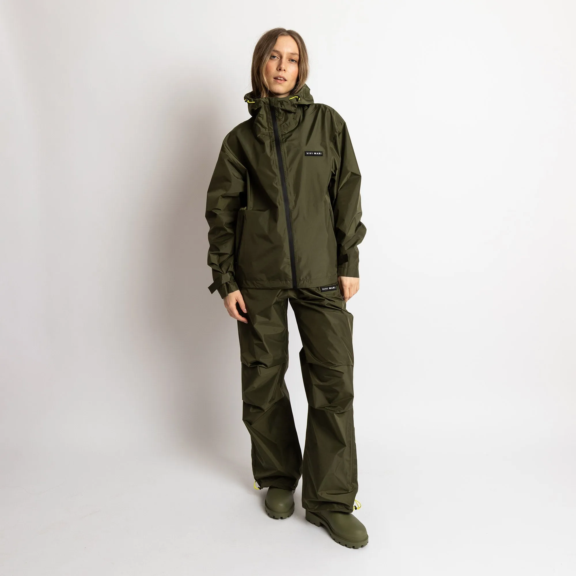 Rain Pants solid olive