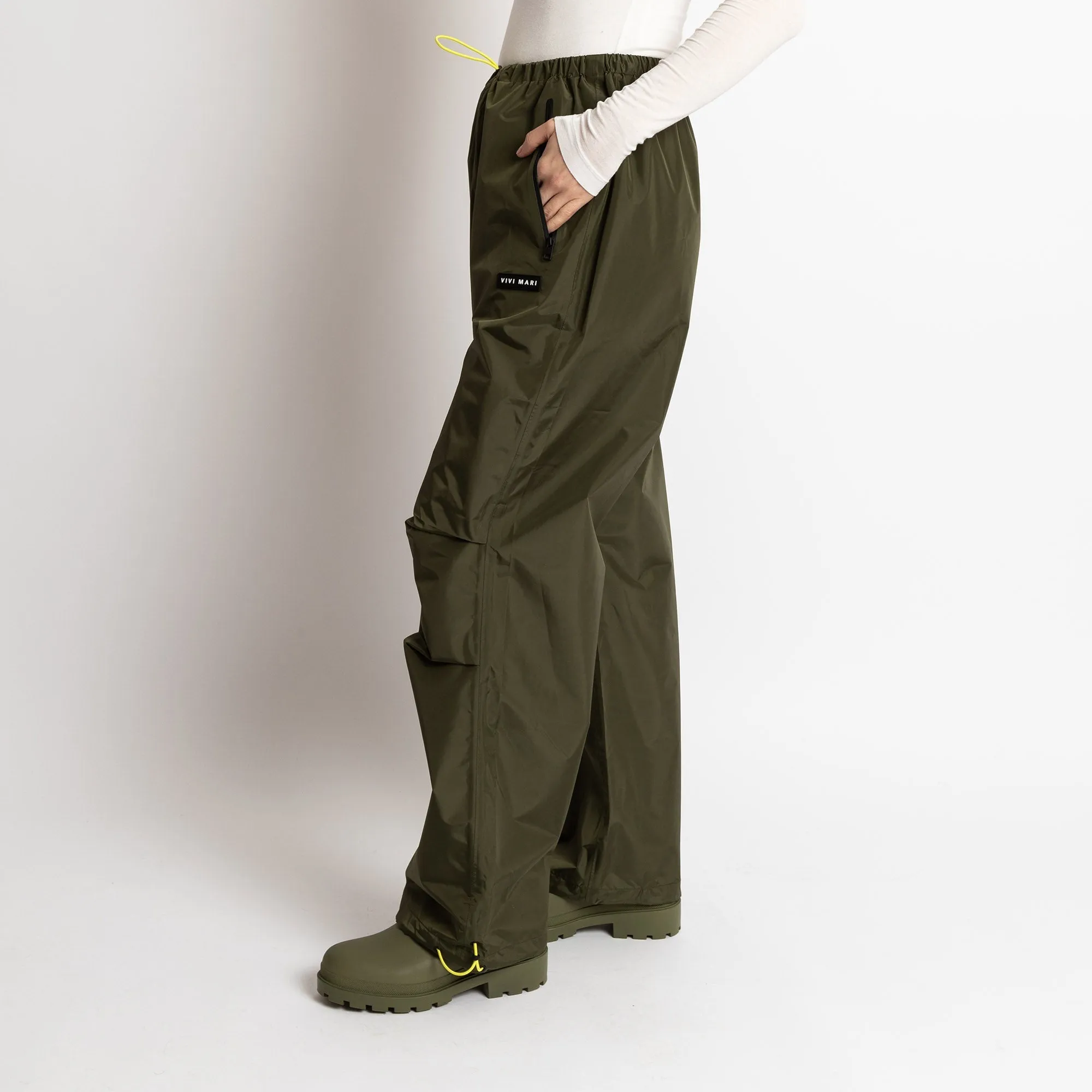 Rain Pants solid olive