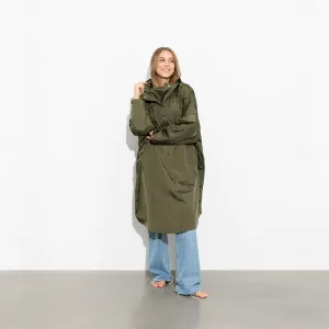 Raincoat solid olive