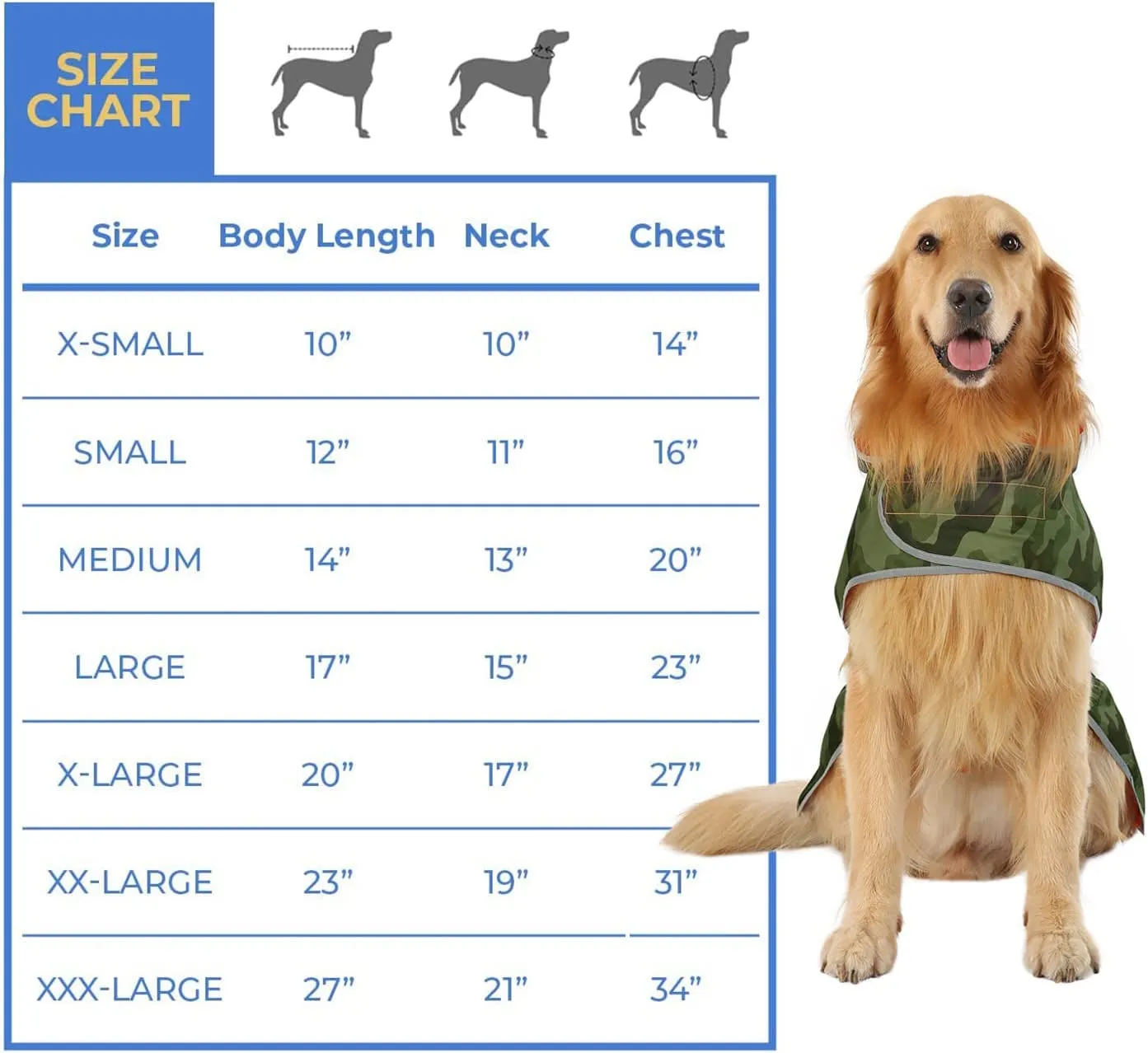 Reversible Hooded Dog Raincoat – Waterproof Poncho