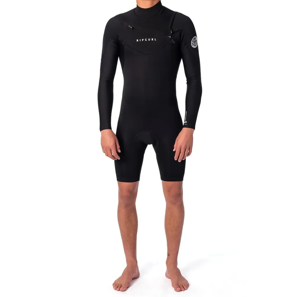 Rip Curl Dawn Patrol L/SL2mm C/Z Spring Suit - Mens - Black