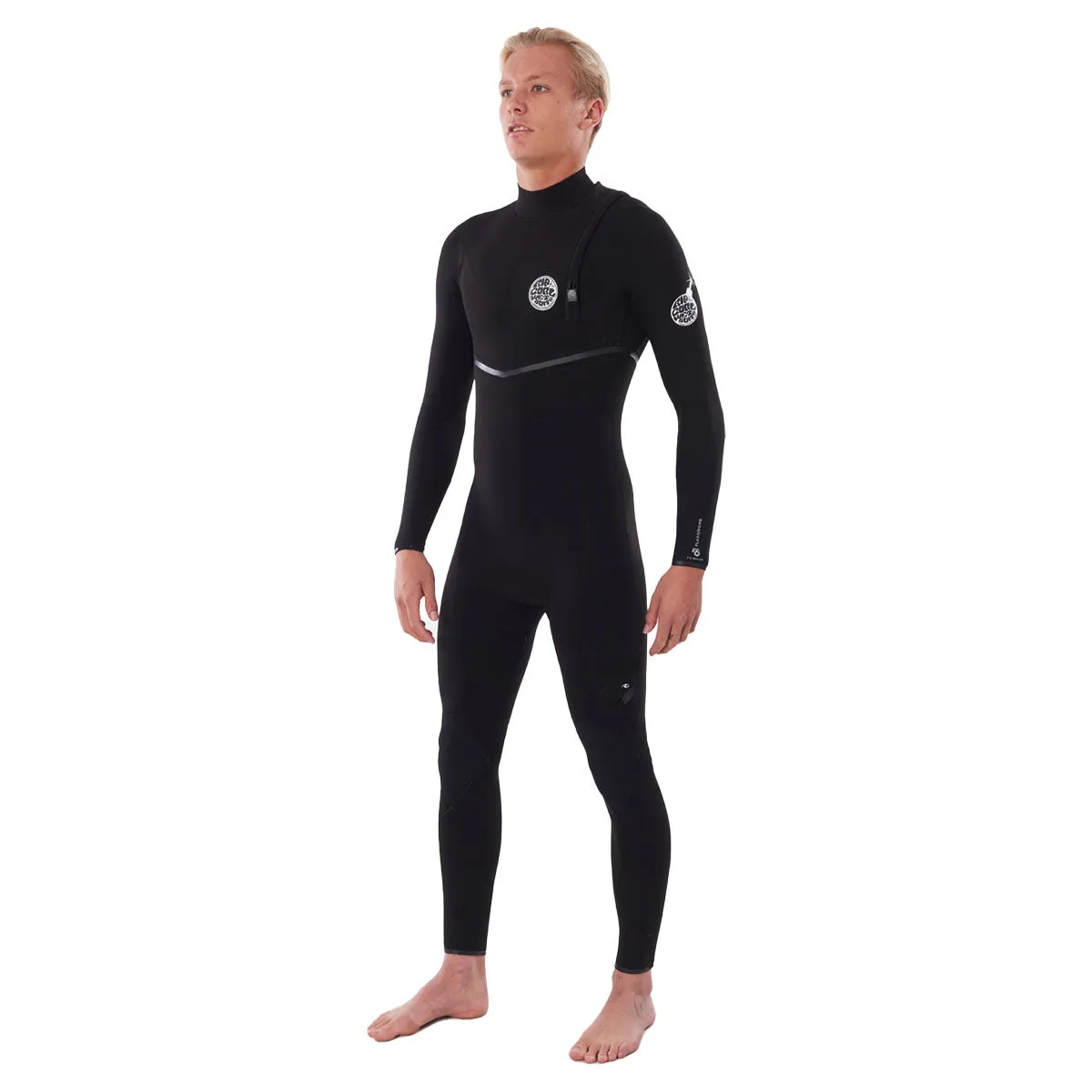 Rip Curl Flashbomb 3/2mm Zip Free Wetsuit - Black - 2023