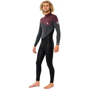 Rip Curl Omega 5/3mm Back Zip Winter Wetsuit  - Maroon