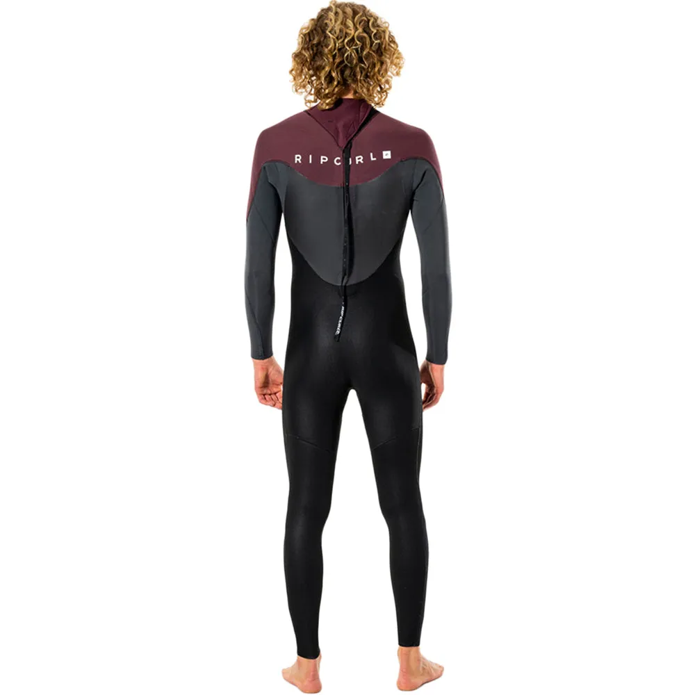 Rip Curl Omega 5/3mm Back Zip Winter Wetsuit  - Maroon