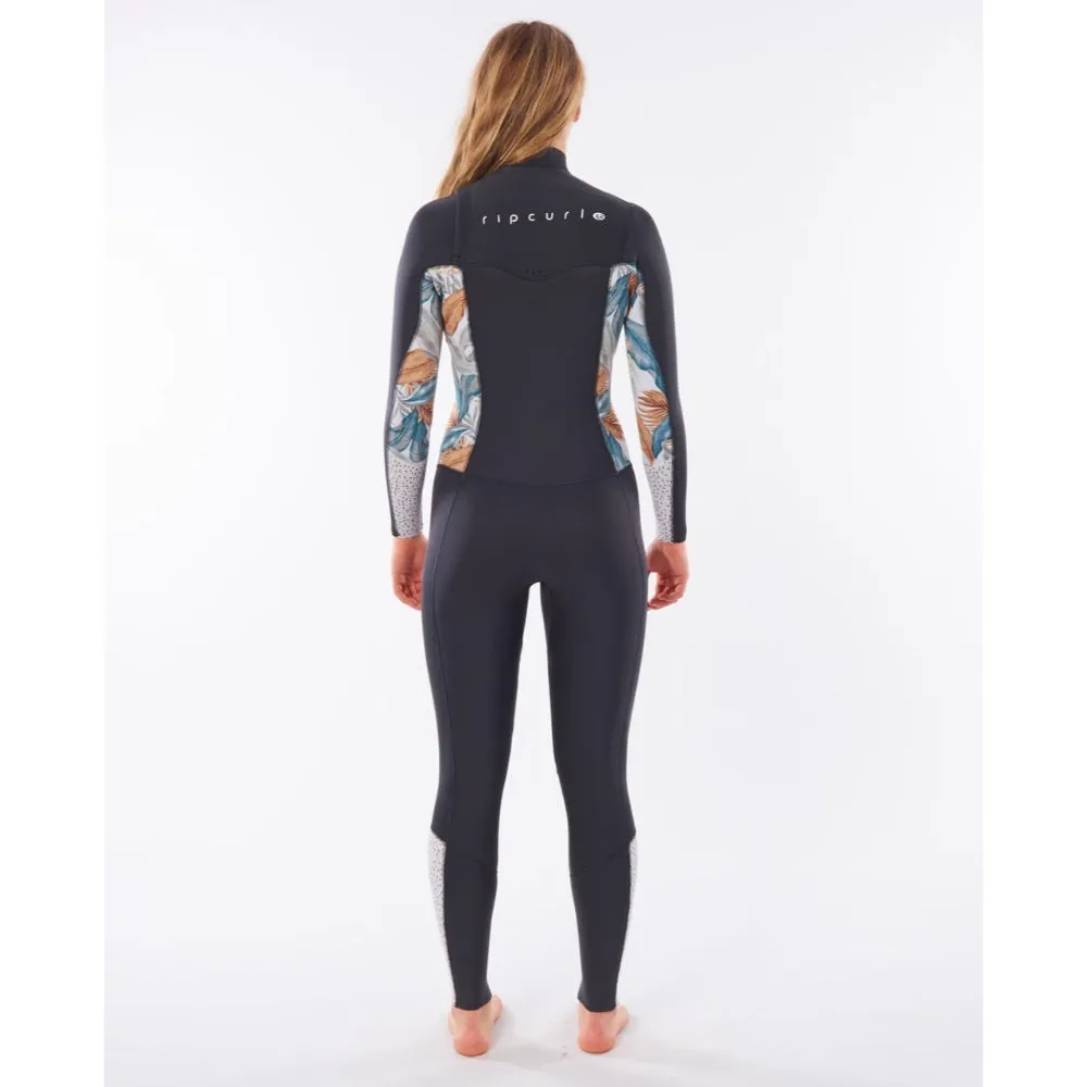 RIP CURL WMS DAWN PATROL 3/2 CHEST ZIP CHARCOAL GREY