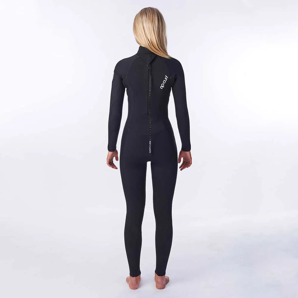 Rip Curl Womens Dawn Patrol 3/2mm Back Zip Summer Wetsuit  - Black