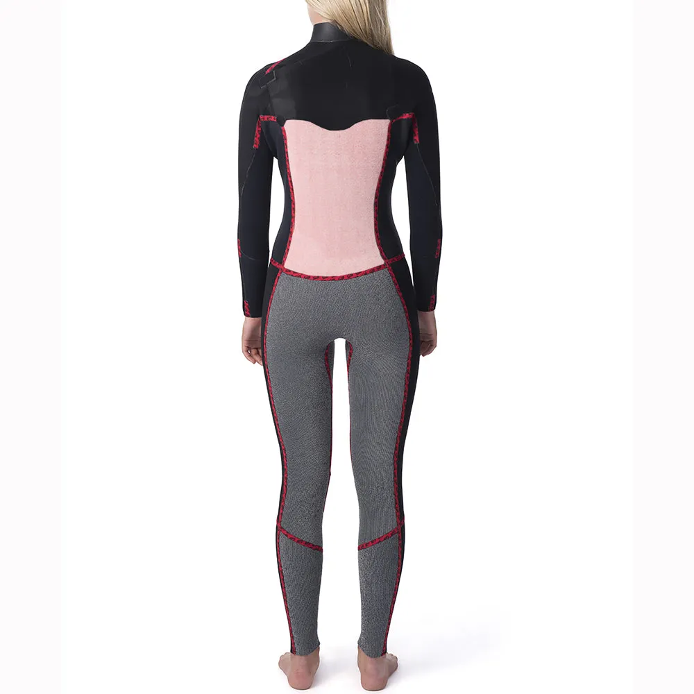 Rip Curl Womens Dawn Patrol 5/3mm Chest Zip Wetsuit - Black