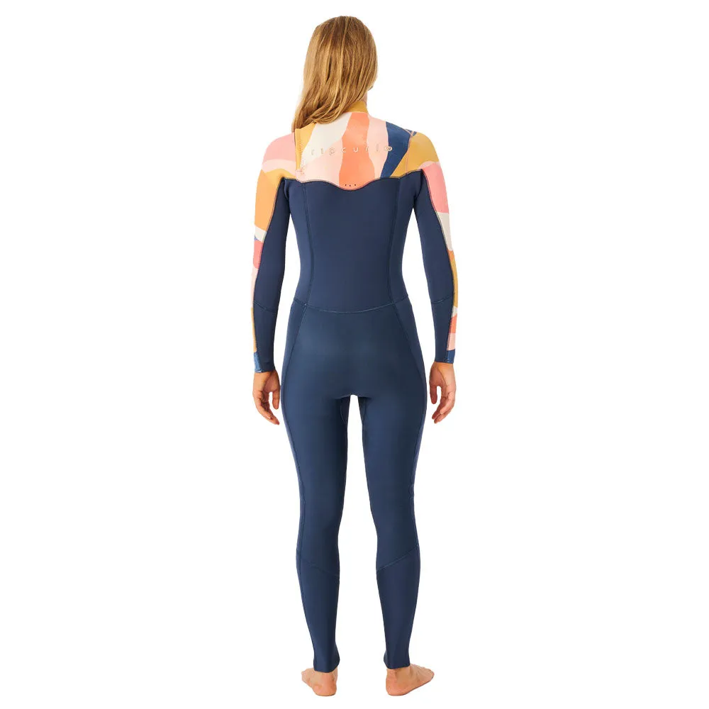 Rip Curl Womens Dawn Patrol 5/3mm Chest Zip Winter Wetsuit -Peach