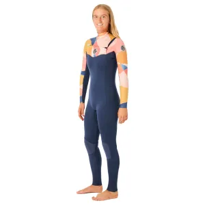 Rip Curl Womens Dawn Patrol 5/3mm Chest Zip Winter Wetsuit -Peach