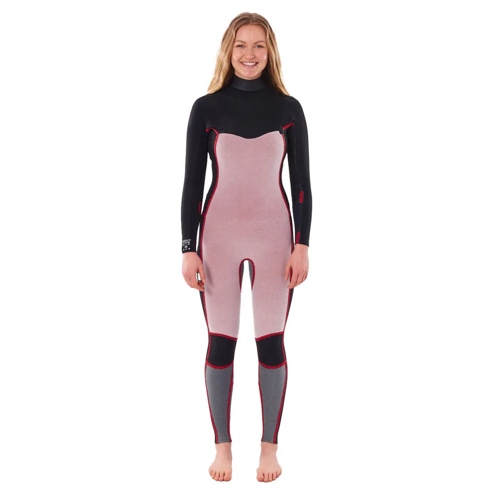 Rip Curl Womens Dawn Patrol 5/3mm Chest Zip Winter Wetsuit -Peach