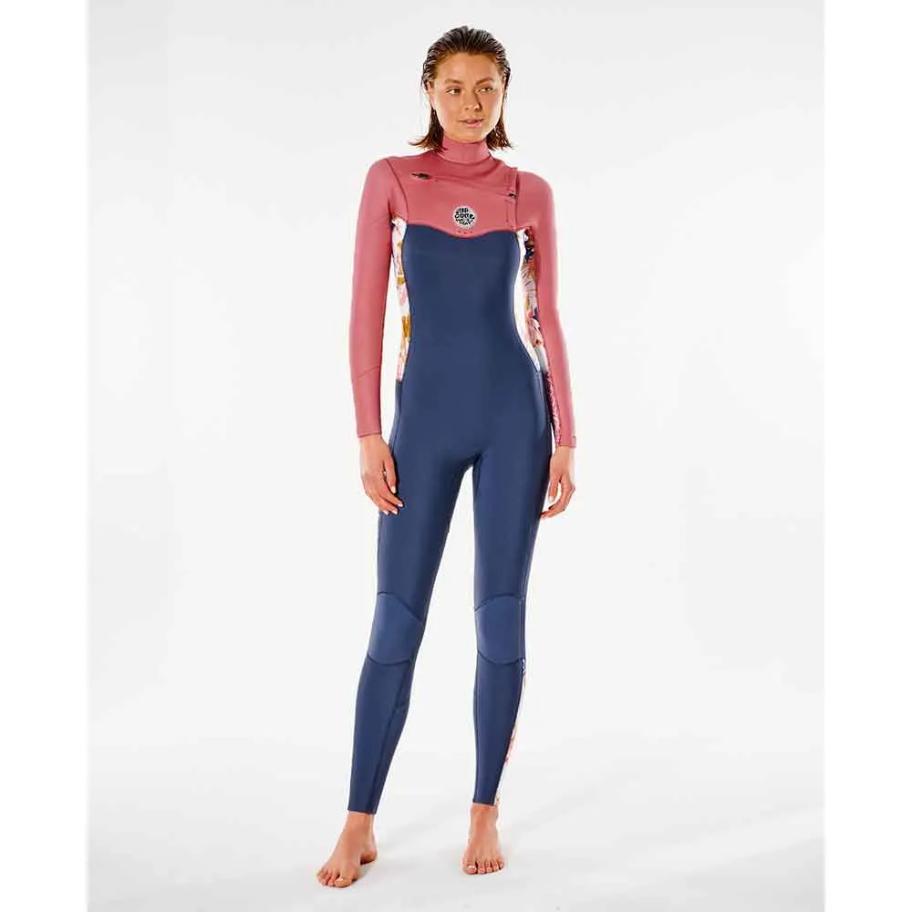 Rip Curl Womens Dawn Patrol 5/3mm C/Z Winter Wetsuit - Slate Rose