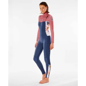 Rip Curl Womens Dawn Patrol 5/3mm C/Z Winter Wetsuit - Slate Rose
