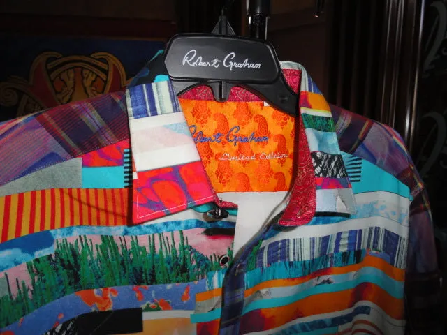 Robert Graham Breaking Lands Limited Edition Long Sleeve Shirt Size Medium