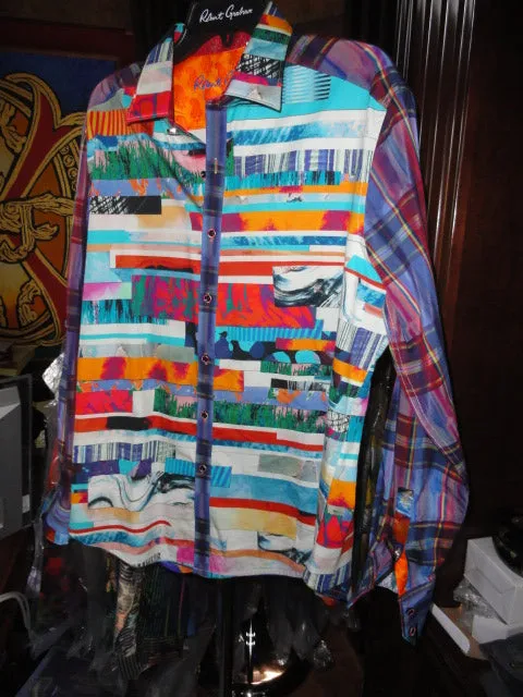Robert Graham Breaking Lands Limited Edition Long Sleeve Shirt Size Medium