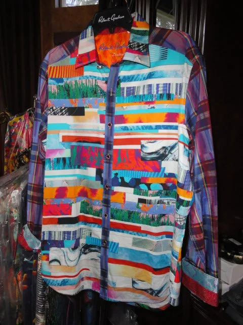 Robert Graham Breaking Lands Limited Edition Long Sleeve Shirt Size Medium