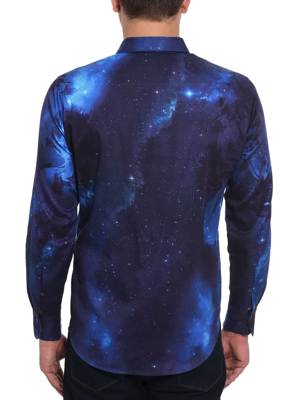 Robert Graham Cosmic Garden Long Sleeve Shirt Size Medium