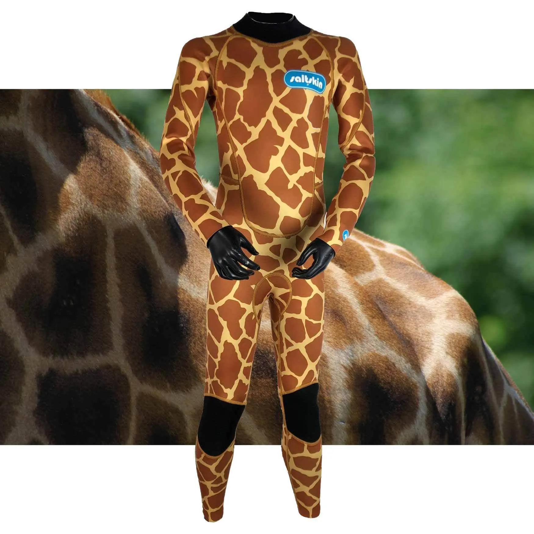 Saltskin Youth Kids Giraffe 3mm Full Wetsuit - Giraffe