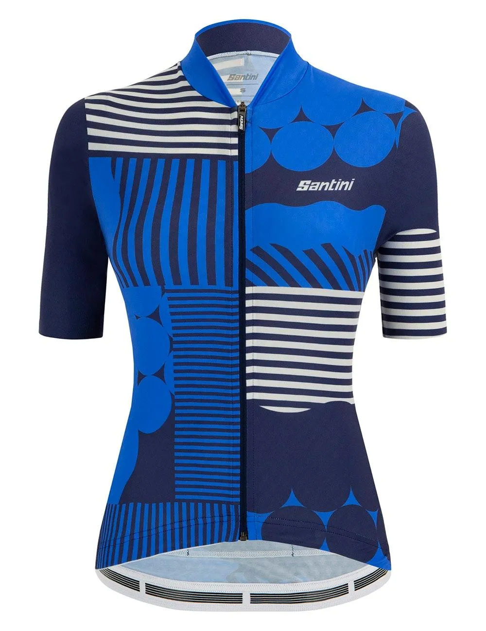 Santini Giada Optic Womens Cycling Jersey (Blue)