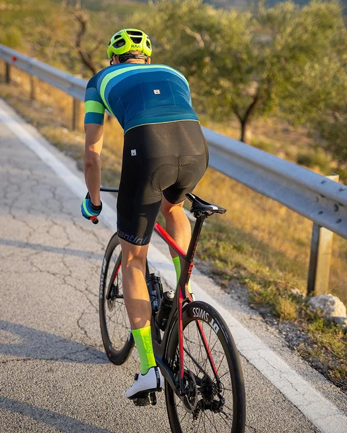 Santini Impact Mens Cycling Bibshorts (Black)