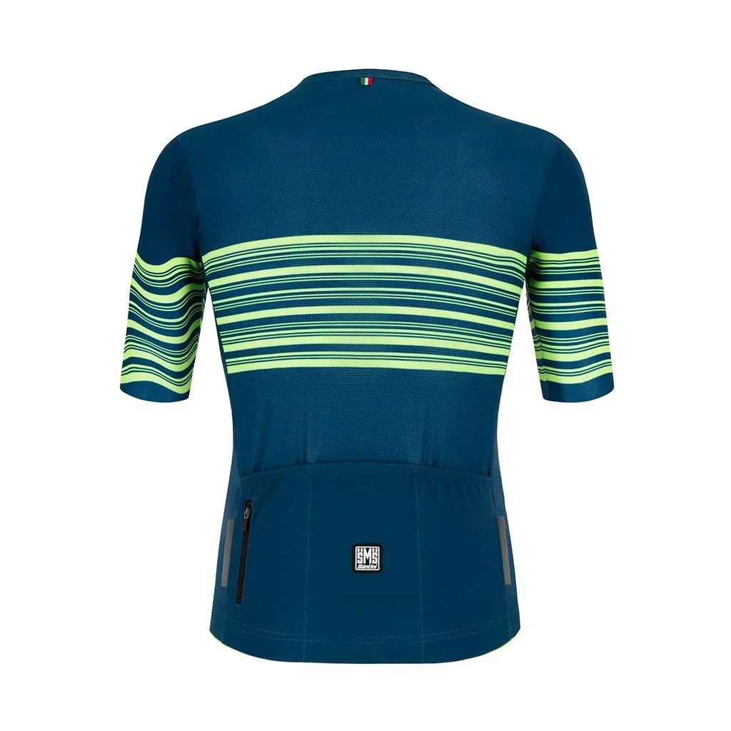 Santini Tono Profilo Mens Cycling Jersey (Fluo Green)