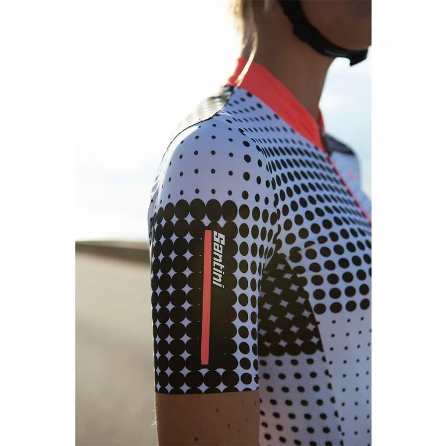 Santini Tono Sfera Womens Cycling Jersey (Black)