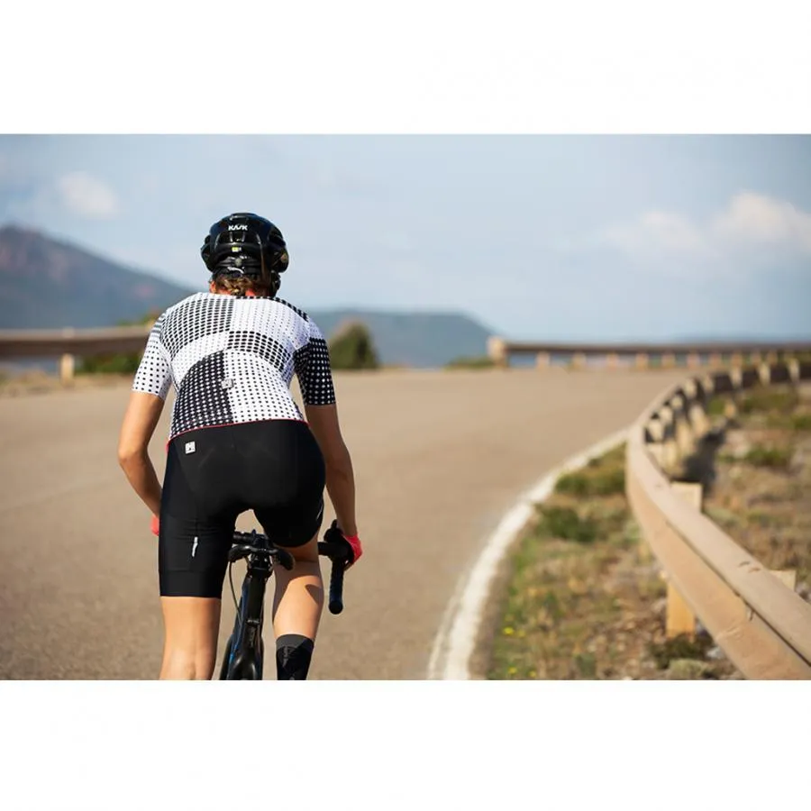 Santini Tono Sfera Womens Cycling Jersey (Black)