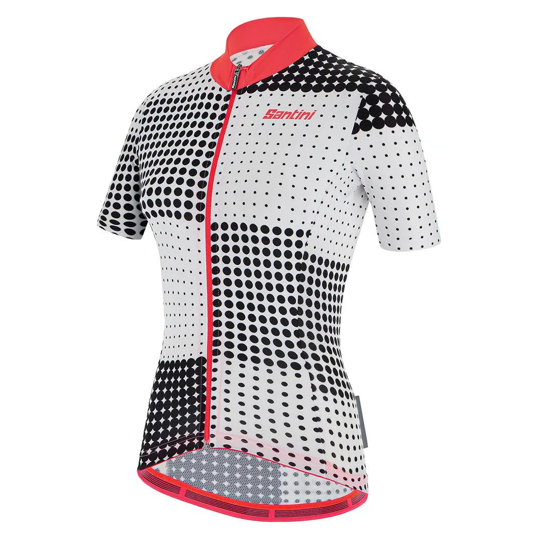 Santini Tono Sfera Womens Cycling Jersey (Black)