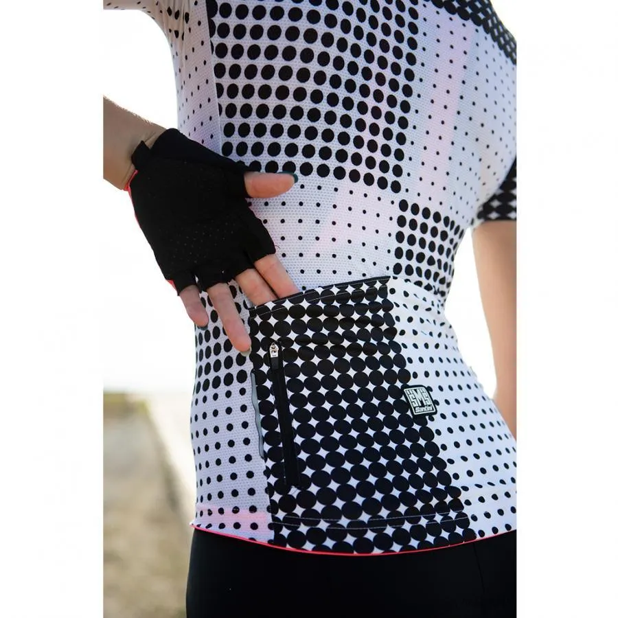 Santini Tono Sfera Womens Cycling Jersey (Black)