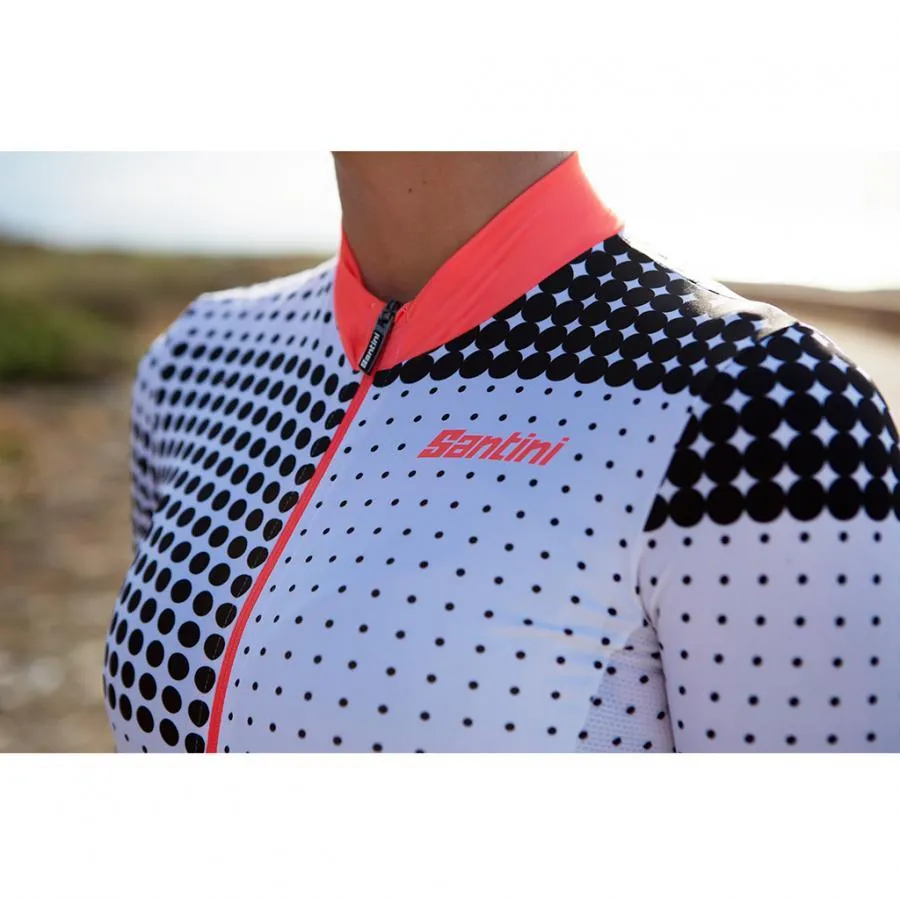 Santini Tono Sfera Womens Cycling Jersey (Black)