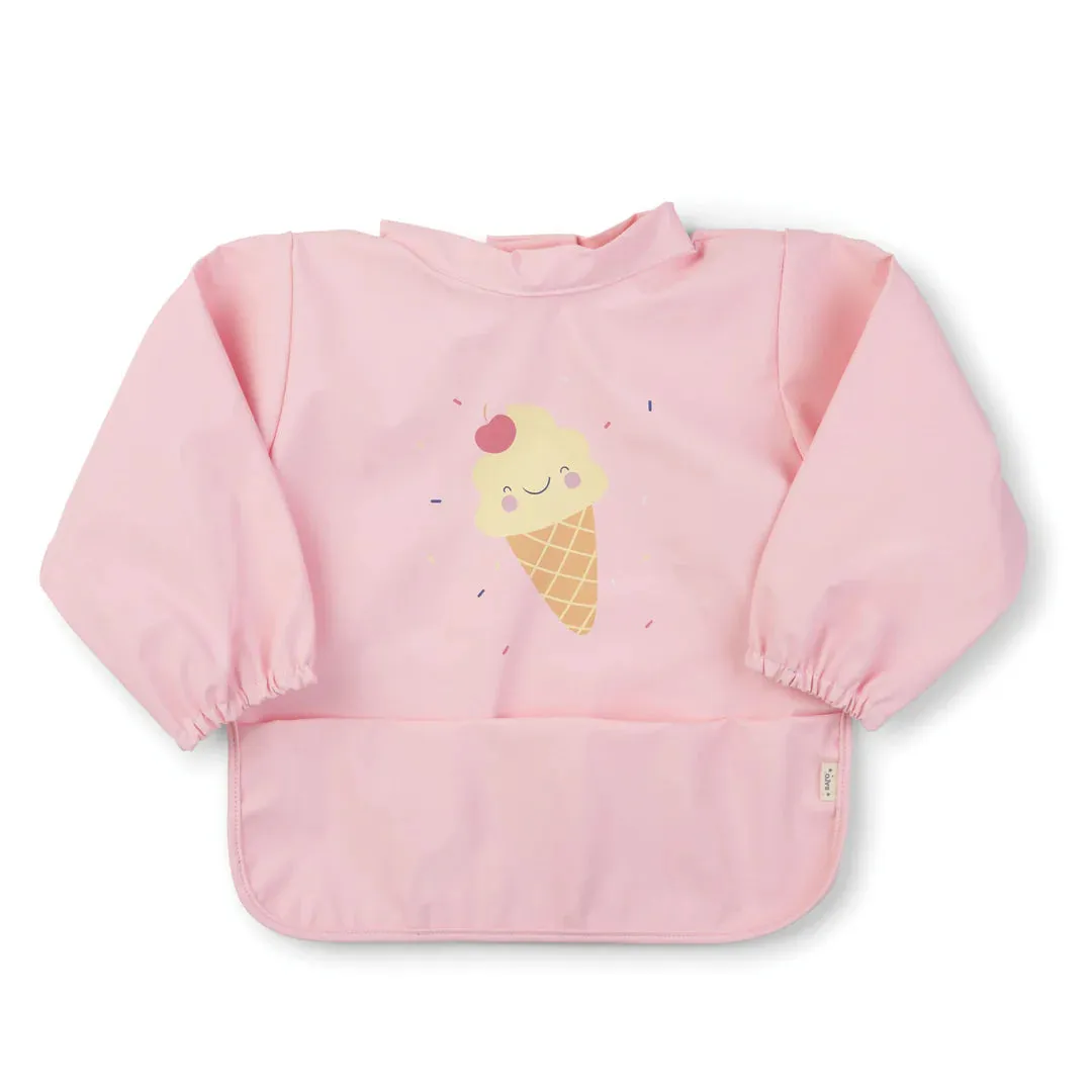 Saro Baby Long Sleeve Waterproof Bib - Ice Cream