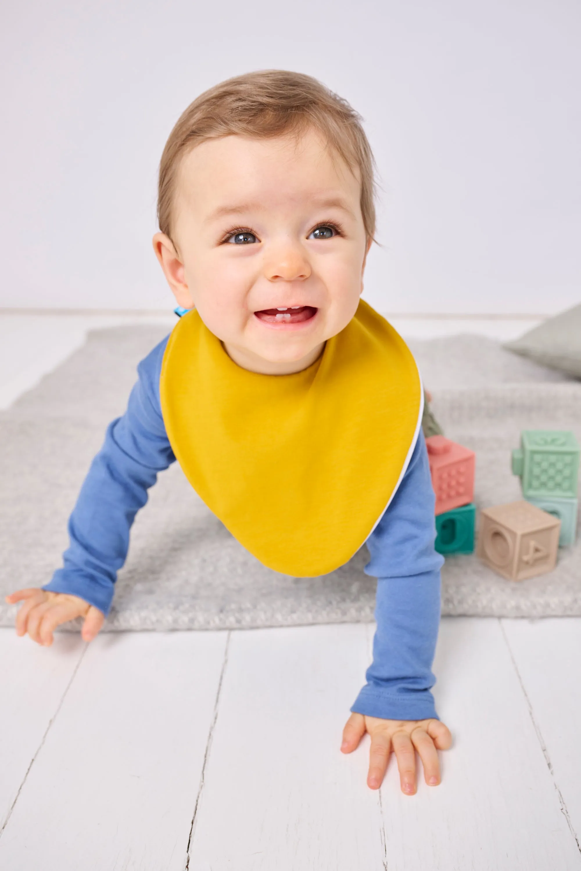 Sea Bundle of 3 Waterproof Dribble Bibs