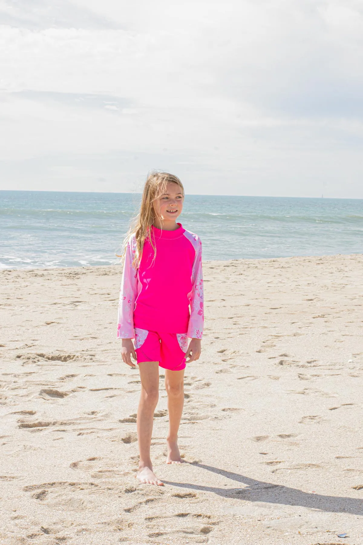 Shoreline Rash Guard & Swim Short - Malva (MADE IN USA)