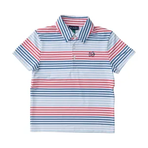 Short Sleeve Pro Performance Polo | Americana Stripe