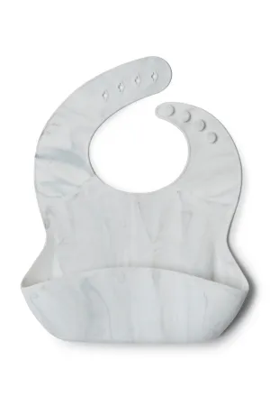 Silicone Bib - Marble
