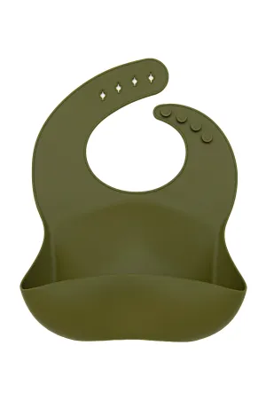 Silicone Bib - Olive